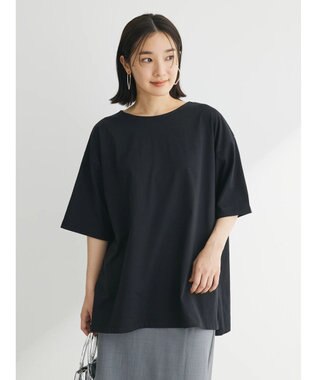 Green Parks 冷っとすずやか　バックカシュクールチュニック Black