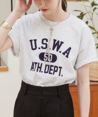 WEGO 【ANGIE VINTAGE】カレッジロゴプリントTee 柄14