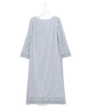 23区 L 【APPLAUDIR】モールフラワーレース ドレス サックスブルー系