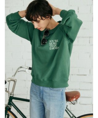 AMERICAN HOLIC ラグランロゴスウェット2 Green