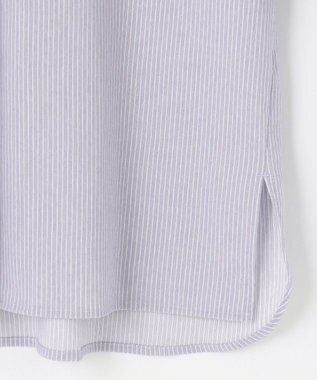 自由区 S 【WEB限定・洗える】トリコットジャージー カットソー サックスストライプ