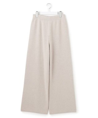 23区 L 【見上愛さん着用/洗える】カシミヤブレンド ニット パンツ ベージュ系