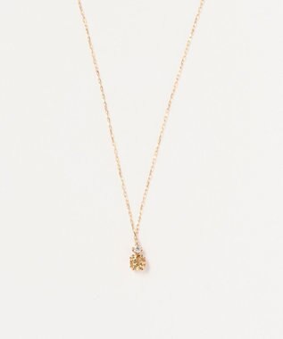 Phoebe 【K10】ジュエルラックネックレス　シトリン/11月誕生石/天然石/全長:40cm ゴールド