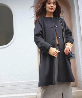 Feroux 【洗える】ブークレー ラグランニット キャメル系