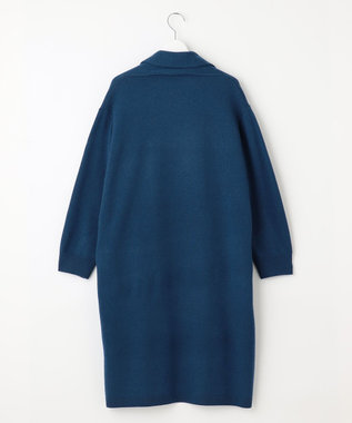 自由区 L 【洗える】ソフトウールハイゲージ  コーディガン ブルー系