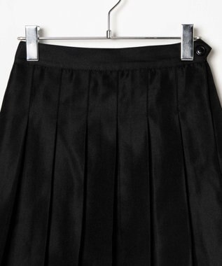 WEGO 【SCHOOLITEM】ポケット付き無地プリーツスカート ブラック