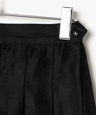 WEGO 【SCHOOLITEM】ポケット付き無地プリーツスカート ブラック