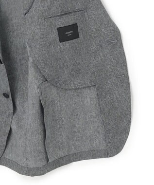 JOSEPH HOMME 新型・新柄【洗える/ストレッチ/シワになりにくい/セットアップ対応可】クールドッツストレッチ 　ジャケット ライトグレー系