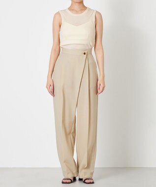 NAVE 【Nave・セットアップ可】ウールポリエステルツイルパンツ ベージュ系