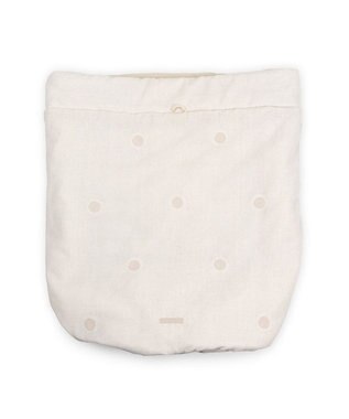 PET PARADISE ペットパラダイス 筒型寝袋 《ドット刺繍》 Ｍ ベージュ