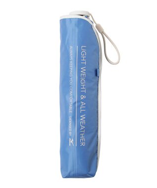 MOONBAT MIZUNO  (ミズノ) 無地 ロゴ 日傘 折りたたみ傘 パラソル 晴雨兼用 ユニセックス  軽量 一級遮光 遮熱効果 遮光率100% UV遮蔽100% スカイブルー