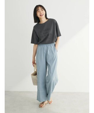 Green Parks フェミニンロゴボックスＴシャツ Gray