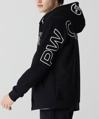 PW CIRCULUS 【MEN】アスレジャー 裏毛 ジップアップ パーカー ブラック系