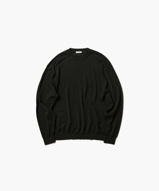 ATON NUBUCK SILK COTTON | クルーネックセーター - UNISEX