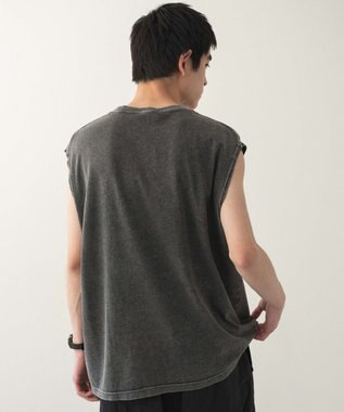 WEGO 【ユニセックス着用ITEM/MLサイズ展開/綿100%】スリーブレスコットンT ブラックその他