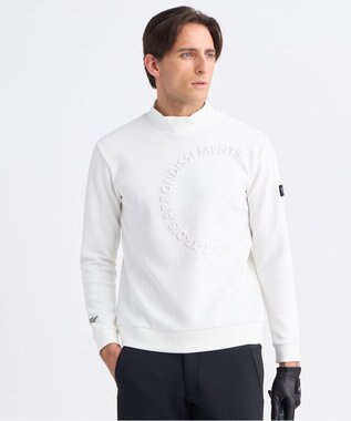 【MEN】エンボスロゴダンボールモックネック