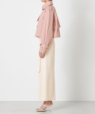 NAVE 【Nave・撥水加工】ショートトレンチ ジャケット ピンク系