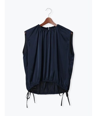 Te chichi サテンサイドリボンブラウス ネイビー