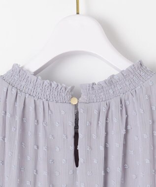 ANY SIS L 【美人百花6月号掲載】カットドビー ブラウス ラベンダー