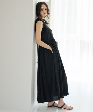 ボリュームチェックキャミワンピ