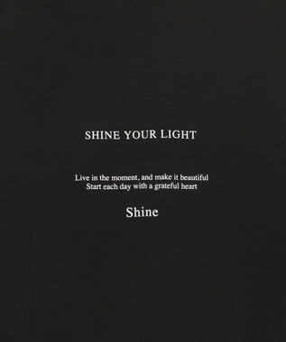 WEGO 【２点セット】アクセ付きフォトグラフィックプルオーバー ブラック