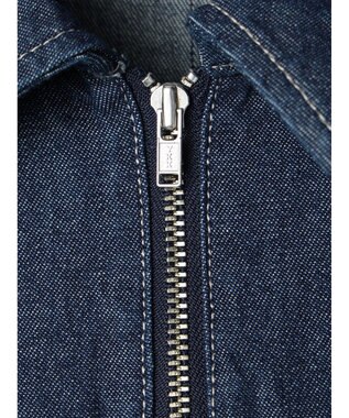 Green Parks ・ＥＬＥＮＣＡＲＥ　ＤＵＥ　デニムハーフＺＩＰワンピース Indigo