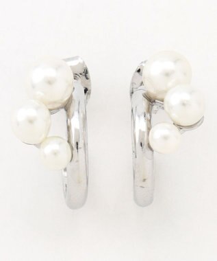 ANY 【WEB限定】パールフープピアス(両耳用)