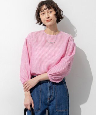 23区 【先行予約】LIBECOリネン ボリュームスリーブ ブラウス