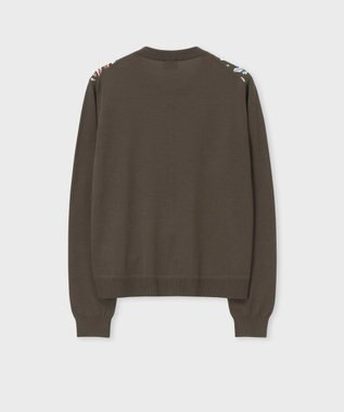 Paul Smith Number Floral コンビ カーディガン カーキ