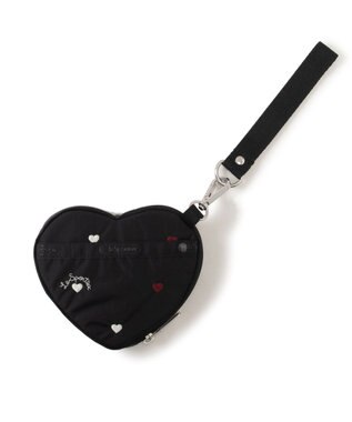 LeSportsac HEART WRISTLET/レッド/ホワイトハートEMB レッド/ホワイトハートEMB