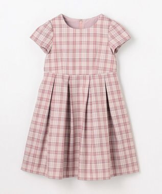 ANY KIDS 【2点セット】セーラージャケット+チェックワンピース ピンクベージュ
