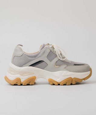 BONTRE 【PRECIEUX JOUET/プレシュウジュエ】ボリュームソールメッシュスニーカー グレー