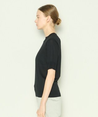 JOSEPH シルクコットン　ニットTEE Black