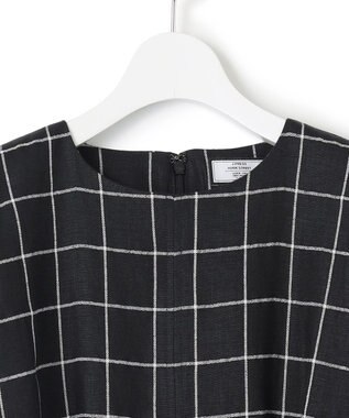 J.PRESS YORK STREET 【WOMEN】リネンライクイージーフィット ワンピース ブラック系3