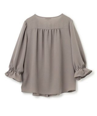 TOCCA 【消臭・洗える】PROMISE RIBBON FRILL ブラウス モカ系