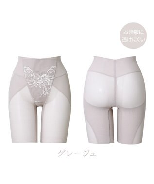 BRADELIS New York 【BRADELIS NewYork peace】　すらっとフィットガードル24 グレージュ