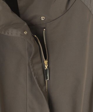 自由区 L 【撥水加工/洗える】キルトコンビアウター ダークブラウン系