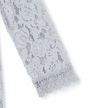 23区 L 【APPLAUDIR】モールフラワーレース ドレス サックスブルー系