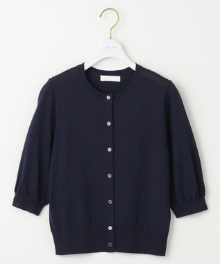 ANY SIS 【接触冷感 / UVケア】ハーフスリーブ カーディガン ネイビー