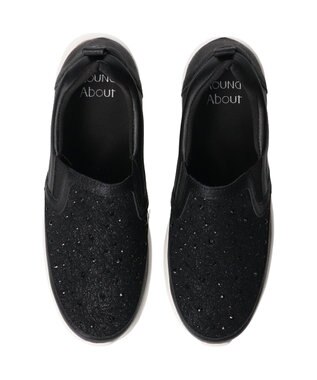 Bridget Birkin 【Round About】スリッポンヒールスニーカー ブラックコンビ