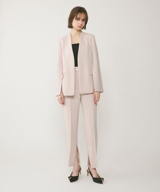 GRACE CONTINENTAL インサイドスリットスリムパンツ ベージュ