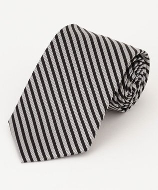 J.PRESS MEN 【J.PRESS BLACK&WHITE COLLECTION】ストライプ フォーマルネクタイ