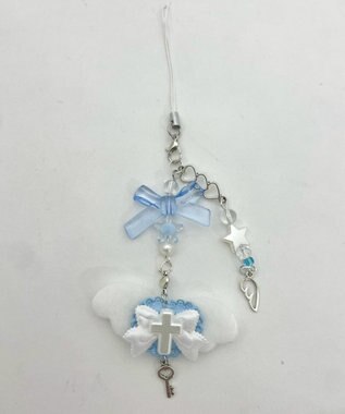 WEGO クロスエンジェルキーホルダー サックス