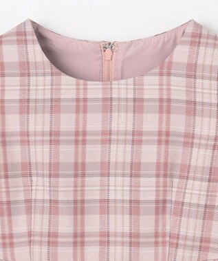 ANY KIDS 【2点セット】セーラージャケット+チェックワンピース ピンクベージュ