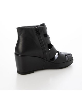 MODE ET JACOMO <D'ICI>グラディエーターウエッジブーツサンダル ブラック