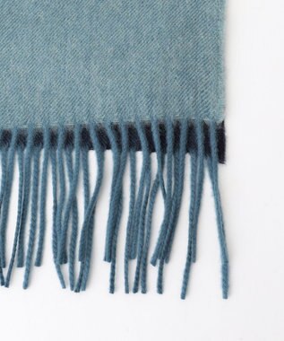 JOSEPH HOMME 【Johnstons Of Elgin】オンブレ カシミヤマフラー　 ネイビー系