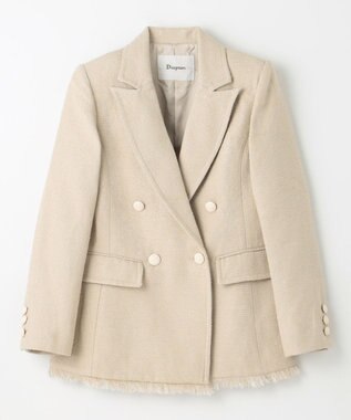 GRACE CONTINENTAL ツイードテーラージャケット ベージュ