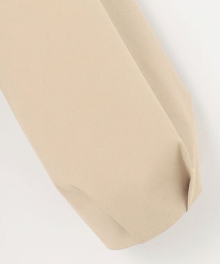 組曲 S コットンライクツイル ノーカラーショート丈コート ベージュ系