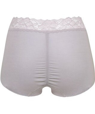 Wing 補整ショーツ 適度におなかとヒップをととのえる よく伸びる綿混素材(身生地) 【Ｐパンツ】 はきこみ丈ふかめ KJ4221 ウイング／ワコール グレー