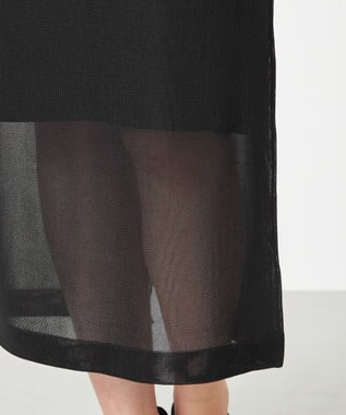 NAVE 【Nave・洗える】シアーニット スカート ブラック系